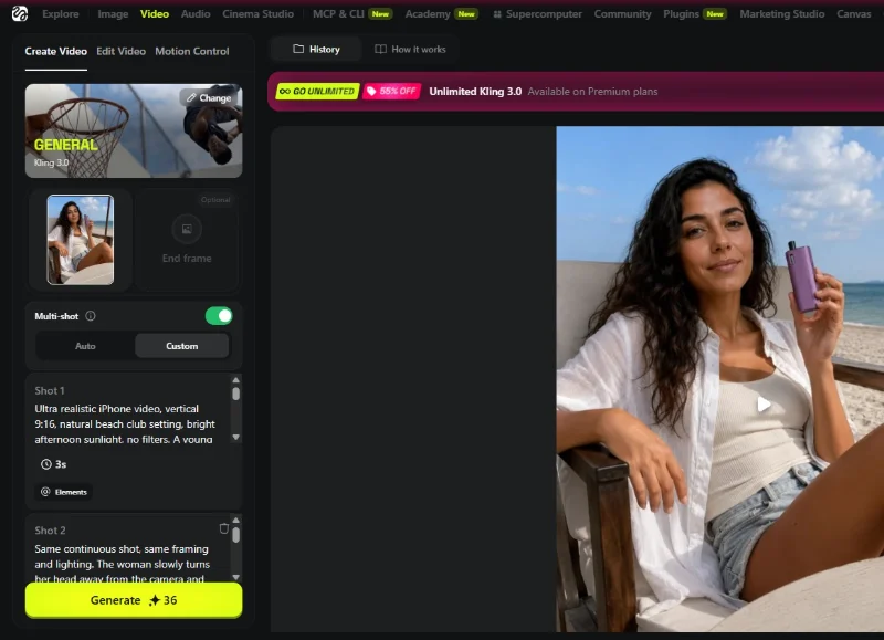Creazione video con AI