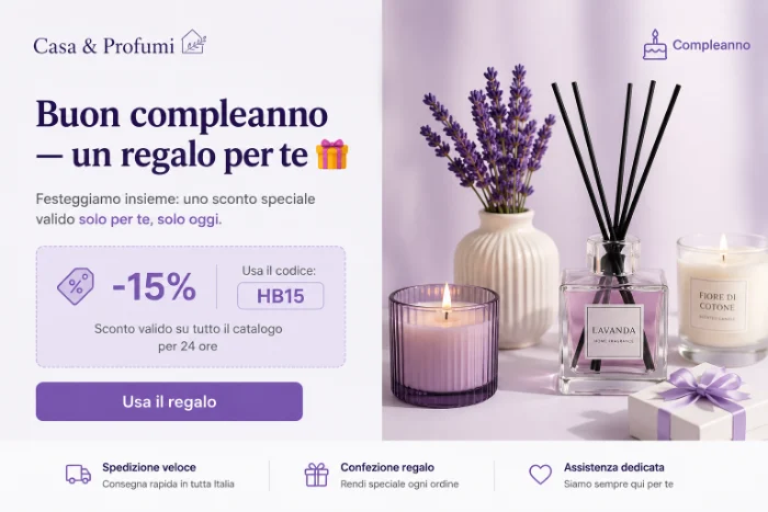 Casa & Profumi: compleanno