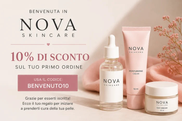 Nova Skincare: email di benvenuto